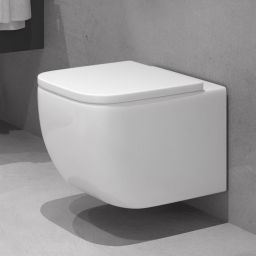 Zestaw Oltens Vernal miska WC wisząca PureRim z deską wolnoopadającą Slim 42007000