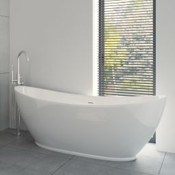 Oltens Folda wanna wolnostojąca 170x72 cm owalna biała 12010000