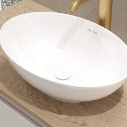 Oltens Rovde korek do umywalki biały 05200000