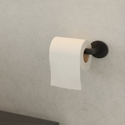 Oltens Gulfoss uchwyt na papier toaletowy czarny mat 81102300