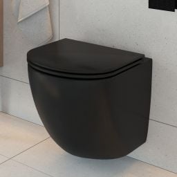 Oltens Hamnes deska sedesowa wolnoopadająca czarna 45100300