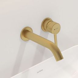 Oltens Molle bateria umywalkowa podtynkowa złoty szczotkowany 32600810