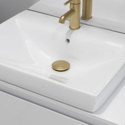 Oltens Halsa korek do umywalki złoto szczotkowane 05100810