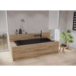 Oltens Langfoss wanna prostokątna 170x70 cm czarna 10004300