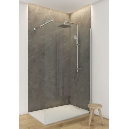 Oltens Vida ścianka prysznicowa 100 cm chrom połysk/szkło przezroczyste 22003100