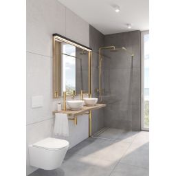 Zestaw Oltens Jog miska WC wisząca PureRim z powłoką SmartClean z deską wolnoopadającą Slim 42505000