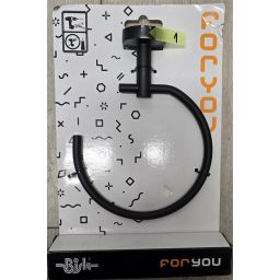 Outlet - Bisk For You wieszak na ręcznik czarny 08260