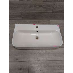 Outlet - Isvea Sistema U umywalka 70x38 cm ścienna prostokątna biała 10PL53070