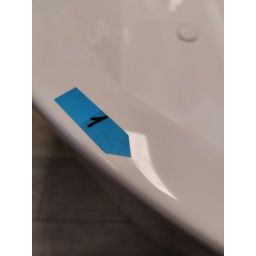 Outlet - Oltens Delva wanna narożna 170x80 cm prostokątna biała 11000000