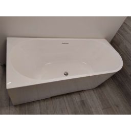 Outlet - Oltens Delva wanna narożna 170x80 cm prostokątna biała 11000000