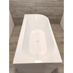 Outlet - Oltens Hulda wanna narożna 160x75 cm biała 11003000