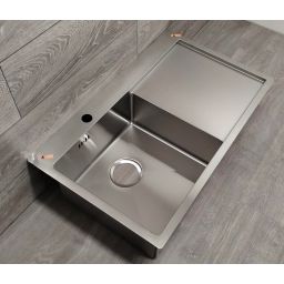 Outlet - Alveus Concept 30 zlewozmywak 78x48 cm lewy stal satyna 1124384
