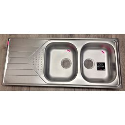 Outlet - Teka Universe 80 T-XP 2B 1D REV 3 1/2 zlewozmywak stalowy 116x50 cm mikrotekstura 115170006