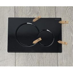 Outlet - Geberit Sigma przycisk spłukujący do WC czarny 115.770.DW.5