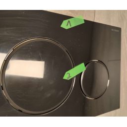 Outlet - Geberit Sigma20 przycisk spłukujący czarny połysk/czarny mat 115.882.DW.1