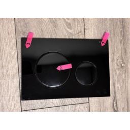 Outlet - Geberit Sigma20 przycisk spłukujący czarny połysk/czarny mat 115.882.DW.1