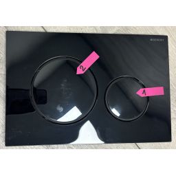 Outlet - Geberit Sigma20 przycisk spłukujący czarny połysk/czarny mat 115.882.DW.1