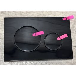 Outlet - Geberit Sigma20 przycisk spłukujący czarny połysk/czarny mat 115.882.DW.1