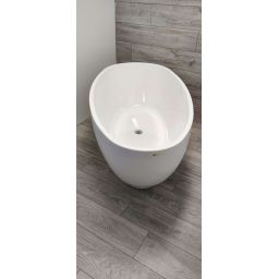 Outlet - Oltens Daven wanna wolnostojąca 160x80 cm owalna akrylowa biały połysk 12009000