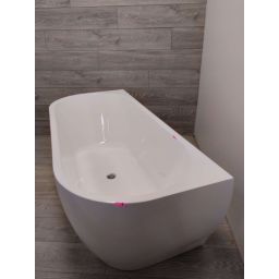 Outlet - Oltens Begna wanna przyścienna 170x75 cm owalna biała 12011000