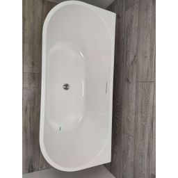 Outlet - Oltens Delva wanna przyścienna 150x70 cm owalna biała 12018000