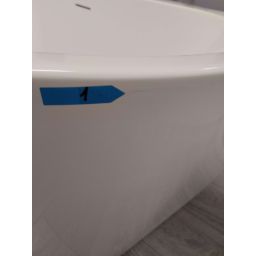 Outlet - Oltens Hulda wanna przyścienna 160x75 cm biała 12020000