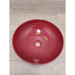 Outlet - Bocchi Sottile Slim Line umywalka 37,9x37,9 cm okrągła nablatowa 1494-072-0125