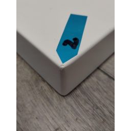 Outlet - Oltens Bergytan brodzik 100x80 cm prostokątny RockSurface biały 15100000