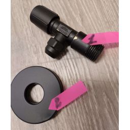 Outlet - Grohe zawór kątowy czarny mat 220732430