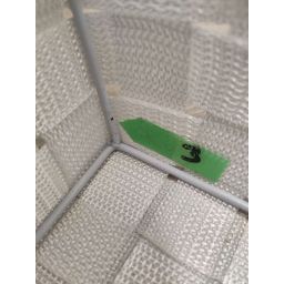 Outlet - Kela Alvaro koszyk łazienkowy 29,5x20,5 cm biały 23020