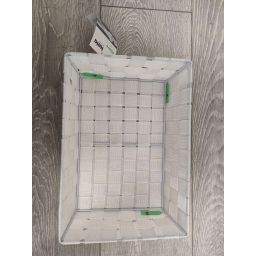 Outlet - Kela Alvaro koszyk łazienkowy 29,5x20,5 cm biały 23020