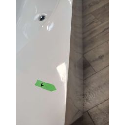 Outlet - Ksuro 03 wanna wolnostojąca 170x80 cm przyścienna akrylowa biała 32004000