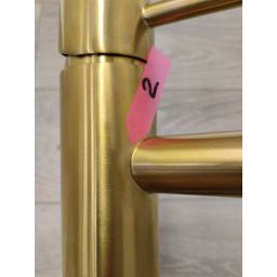 Outlet - Oltens Molle bateria umywalkowa stojąca wysoka złoto szczotkowane 32400810