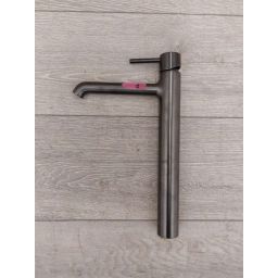 Outlet - Oltens Molle Slim bateria umywalkowa stojąca wysoka grafit 32403400