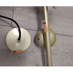 Outlet - Candellux Duo lampa wisząca 3x15W złota/biała 33-01276