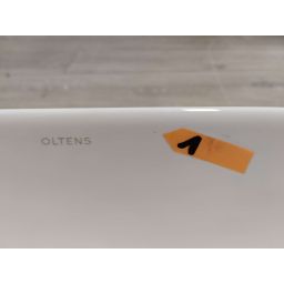 Outlet - Oltens Hamnes Thin umywalka 60,5x41,5 cm nablatowa owalna z powłoką SmartClean biała 40820000