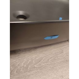 Outlet - Oltens Hamnes Thin umywalka 80x40 cm nablatowa owalna z powłoką SmartClean czarny mat 40821300