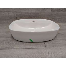 Outlet - Oltens Hamnes Thin umywalka 51x39 cm owalna nablatowa biała 41313000