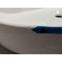 Outlet - Oltens Hamnes Thin umywalka 62x42 cm owalna nablatowa biała 41314000