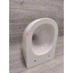 Outlet - Oltens Hamnes Kort Stille miska WC wisząca bez kołnierza ze spłukiwaniem wirowym z powłoką SmartClean biały połysk 42524000