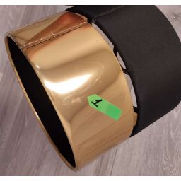 Outlet - TK Lighting Hilton kinkiet 1x15 W czarny-złoty 4344