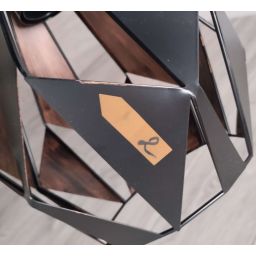 Outlet - Eglo Carlton lampa wisząca 1x60W czarny/miedź 49997