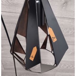 Outlet - Eglo Carlton lampa wisząca 1x60W czarny/miedź 49997