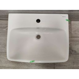 Outlet - Geberit Selnova Square umywalka 55x44 cm prostokątna ścienna-nablatowa biała 500.290.01.7