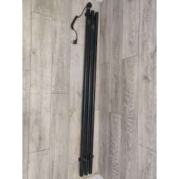 Outlet - Oltens Stang (e) grzejnik elektryczny 180x15 cm czarny mat 55111300