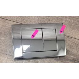 Outlet - LaVita Lav 200 przycisk spłukujący do WC chrom błyszczący