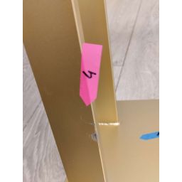 Outlet - Baltica Design Ove II Gold wieszak na ręczniki 60 cm stojący złoty