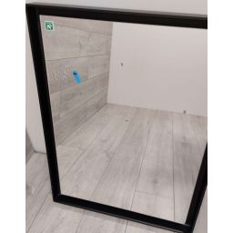 Outlet - Dubiel Vitrum Profix Black lustro prostokątne 80x60 cm