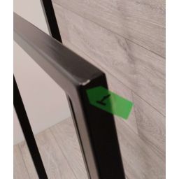 Outlet - LaVita Mindoro wieszak na ręcznik 120x45 cm czarny mat