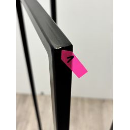 Outlet - LaVita Mindoro wieszak na ręcznik 120x45 cm czarny mat